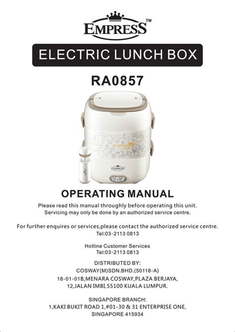 cosway electric lunch box malaysia|Cosway.